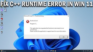 How To Fix Microsoft Visual C++ Runtime Library Error in Windows 11 - Easy Fix