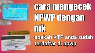 cara mengecek NPWP dengan nik@azza tutorial screenshot 1