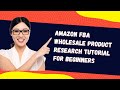 Amazon FBA Wholesale Product Research for Beginners | 2023