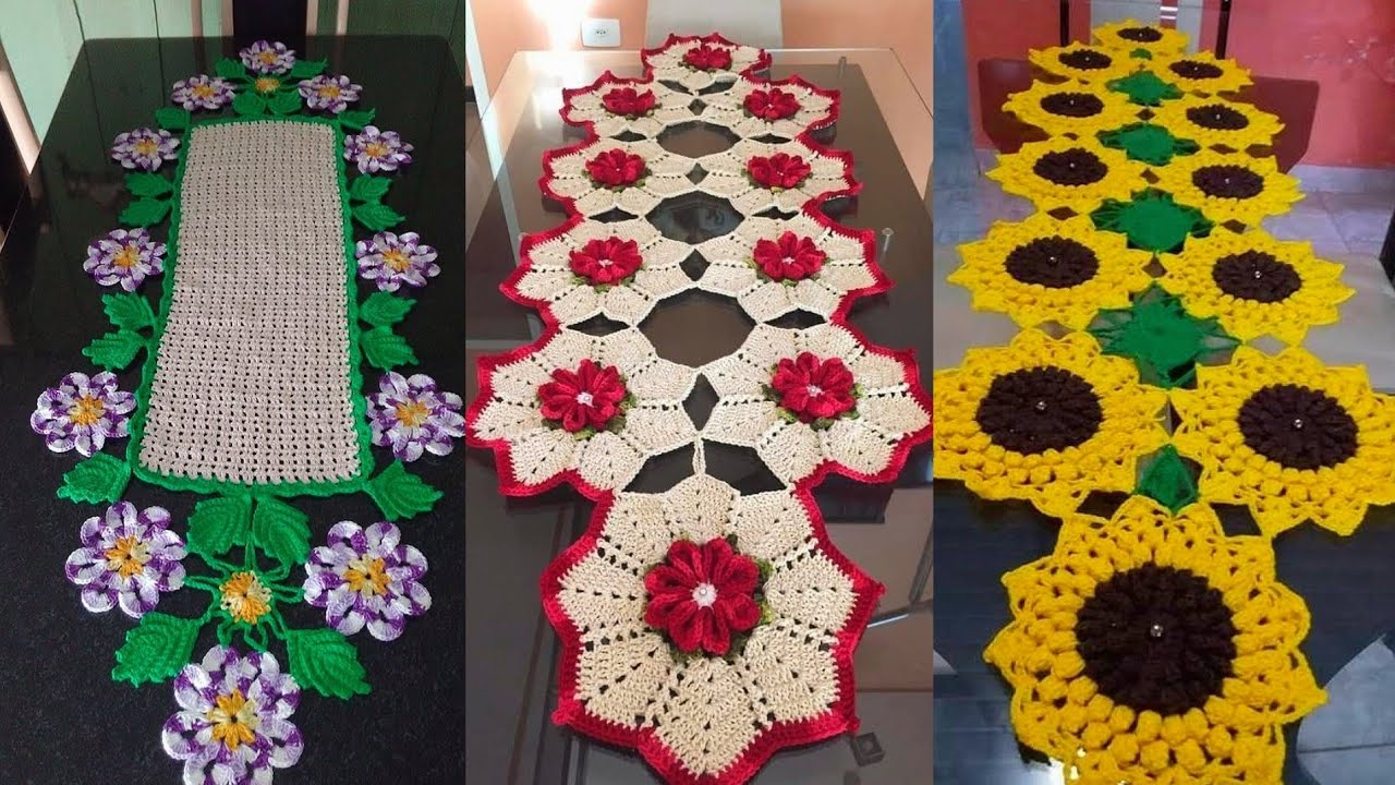 Tablemates Patterns Top Stylish free Crochet Tablemates patterns/Beautiful Crochet Runner ...