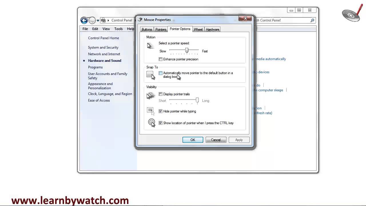 Move Mouse Pointer To Default Button (Hindi) - YouTube