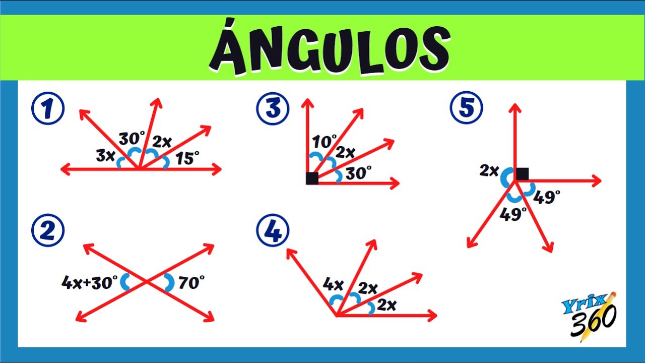 Ángulos Ejercicios Resueltos Paso A Paso Parte 01 Youtube