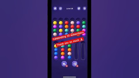 Sort Ball: Color Puz Fun Level 39 #sortball #colorsorting #shortsfeed