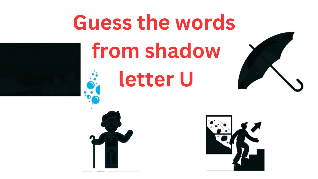 U Shadow Letter U Shadow Game Quiz for Kids! 🐾 Find the Matching Shadows! - YouTube