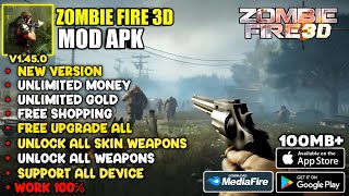 ZOMBIE FIRE 3D MOD APK V1.45.0 TERBARU 2026!! UNLIMITED MONEY & UNLOCK ALL screenshot 1