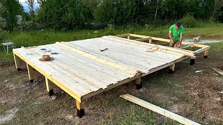 Building a Wooden House for $1000. Building the Ground / Part 1