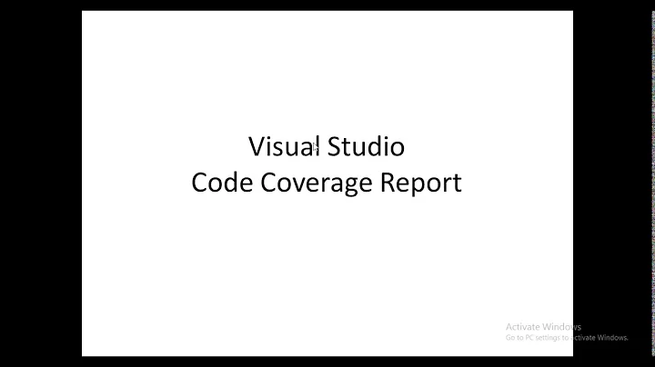 Visual Studio Code Coverage