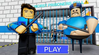 Escaping from a Barry Cop's Prison Run! Walkthrough Full Gameplay #roblox