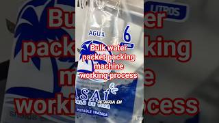 Bulk water packet packing machine working process
