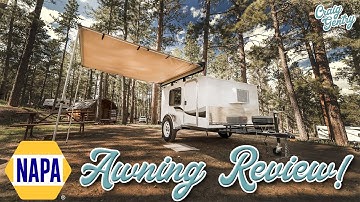 NAPA Awning Review for our Runaway RangeRunner Micro Camper -  How to make it even better! #camping