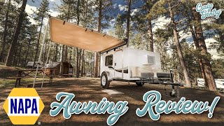 NAPA Awning Review for our Runaway RangeRunner Micro Camper   How to make it even better! #camping