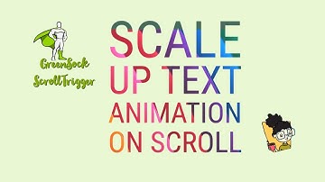 Scale up text on Scroll using GreenSock and ScrollTrigger #awwwards recreation