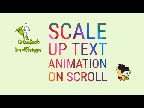 Scale up text on Scroll using GreenSock and ScrollTrigger #awwwards recreation