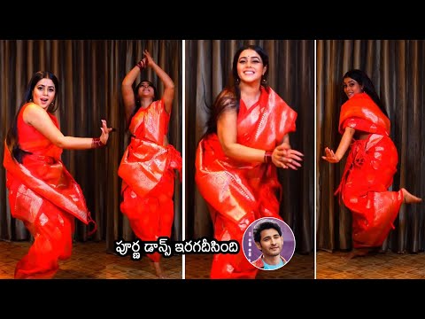 Download Dhee Show Judge Poorna Mass Dance Steps in RED Saree | actress poorna HOT Dance | Sunray Media
