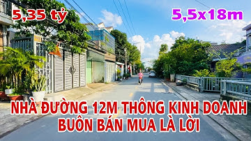 Bán nhà quận 12/Đường Tô Ngọc Vân(623)Duy nhất 1 căn nhà đường 12M thông Dt 5,5x18m!Nhay tay mới kịp