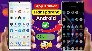 How To Make Transparent App Drawer | App Drawer Ko Transparent Kaise Karen (Android)