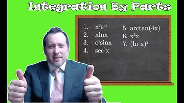 Integration by parts, indefinite integral, calculus, x^3e^x, sec^3x, xlnx, e^xsinx, (lnx)^2
