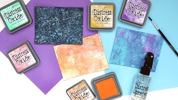 3 Backgrounds Using Tim Holtz Distress Oxides