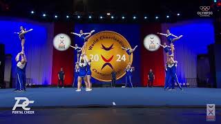 Team Estonia Coed Elite ICU World Cheerleading Championship 2024 Finals Romania Coed Elite Finals