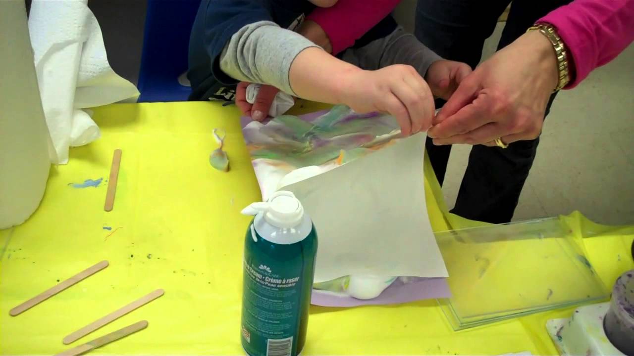 Monday TOT Shaving Cream Fun! - YouTube