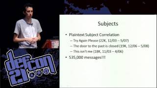 [DEFCON 21] De-Anonymizing Alt.Anonymous.Messages