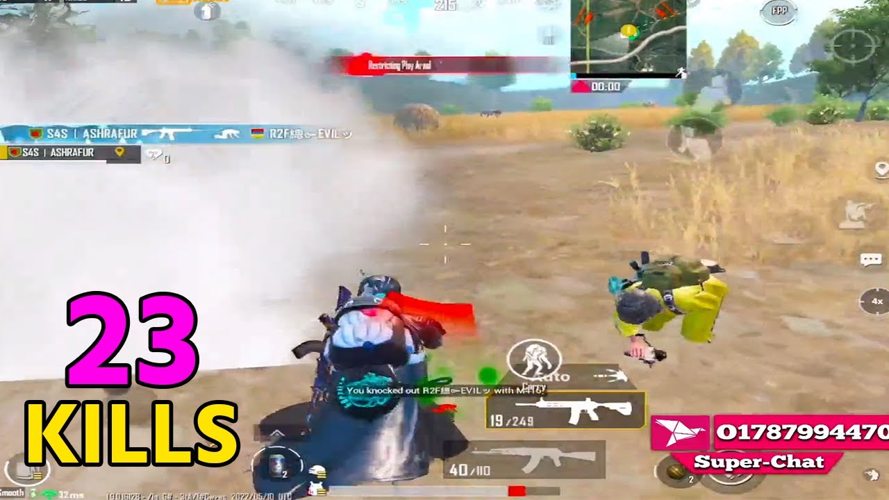 23 Kills Military Base Rush Gameplay - Solo Vs Squad | S4s Gaming |