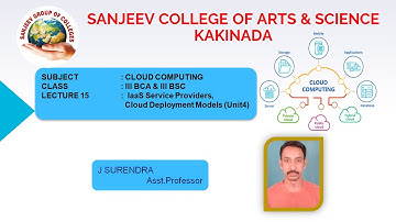 III-BCA-BSC-SEM6-Cloud Computing - Unit 4 - IaaS Service Providers, Cloud Deployment Models