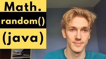 Math.random() (Java Tutorial)