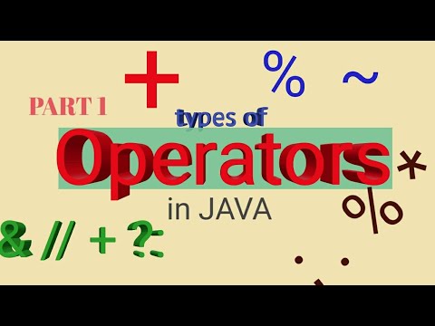 Operators in java|| Types of operators||binary operator||Unary operators|| ternary operatorss