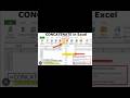 Microsoft Excel | Concat function | Concatenation of values using concat function #excel #exceltips