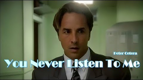 Miami Vice I Peter Cetera I You Never Listen To Me