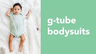 Short-Sleeve G-Tube Bodysuit | Preemie to 24M | G-Tube, Catheter, NICU/PICU, Port-friendly adaptive