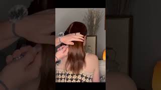 Soothing Hair Brushing &amp; Twisting Sounds #asmr #fyp #asmrhairbrushing
