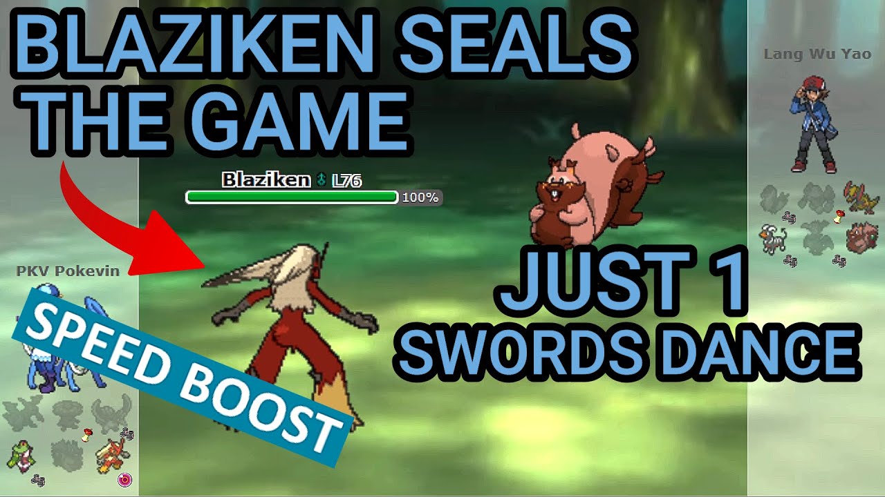 Speed Boost Blaziken Seals The Game! (Pokemon Showdown Random Battles) (High Ladder)