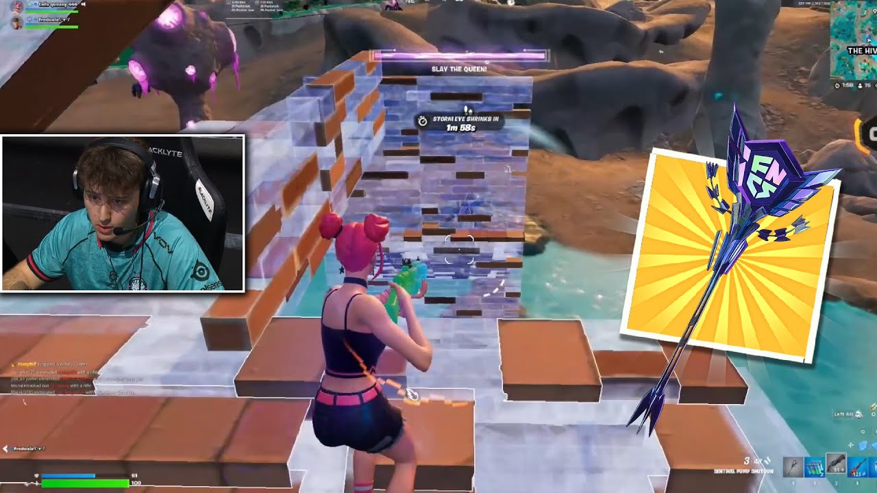 Queasy FLEXEING New FNCS Axe of Pickaxe Highlights!