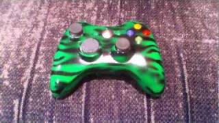Custom Painted Green Tiger XBOX 360 Controller