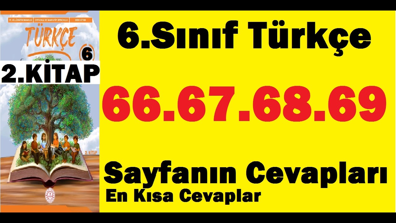 6.sınıf türkçe 2.kitap sayfa 66 67 68 69 cevapları pdf çözümleri meb yayınları