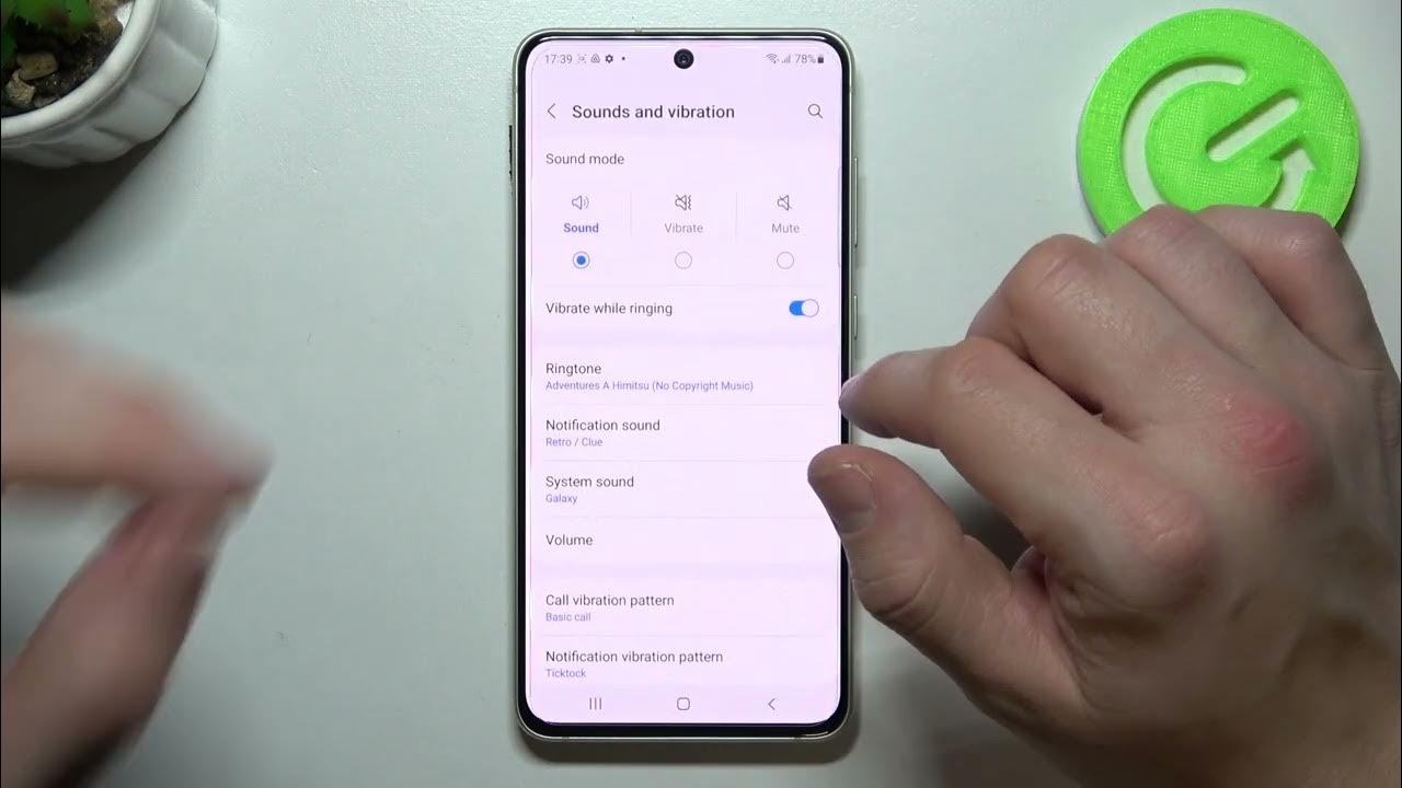 How to Set Custom Notification Sound on SAMSUNG Galaxy S21 FE Adjust