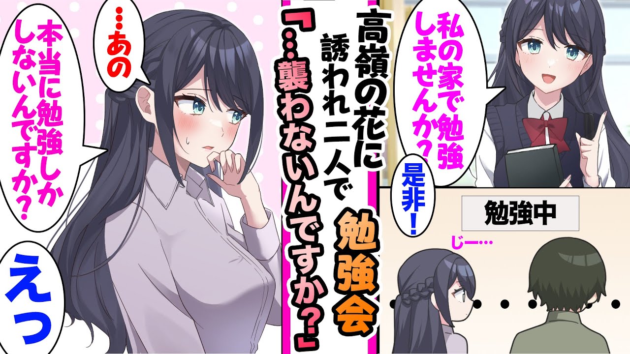 【漫画】クラスの親衛隊に守られ恋愛できない清楚で真面目なマドンナ。ある日隙を見て俺に勉強を教えてくれるというので家に招かれたら…「なんで手を出しませんの？」や初詣などの総集編【作業用・睡眠用】