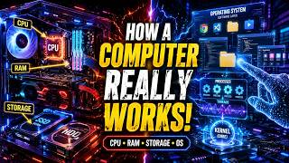 How a Computer Works Explained Simply | CPU, RAM, Storage & Operating System for Beginners (2026)