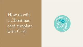 Editing A Christmas Card Template With Corjl