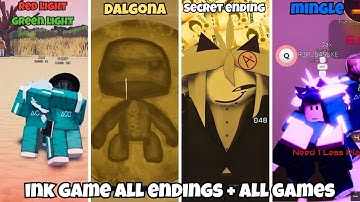 [ROBLOX] INK GAME: All 7 Games + All Endings(showcase)