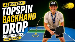 STOP POPPING UP YOUR DROPS! Learn the Topspin Backhand