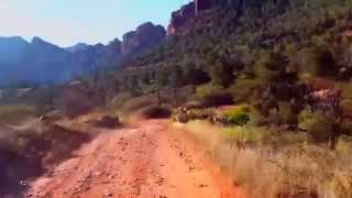 Schnebly Hill Road via Recumbent Mountain Bike, 4x time lapse