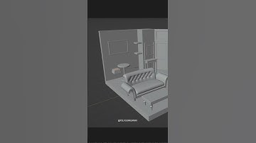 Quick table and chairs modeling in Blender 3D #3dillustration #blender3d #b3d