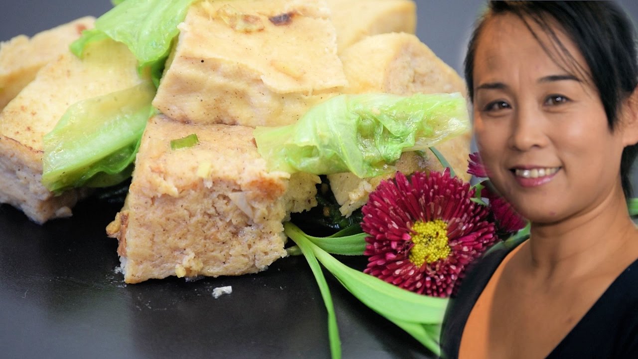 Lettuce & Tofu in Oyster Sauce (Chinese Vegetarian Stir Fry Recipe