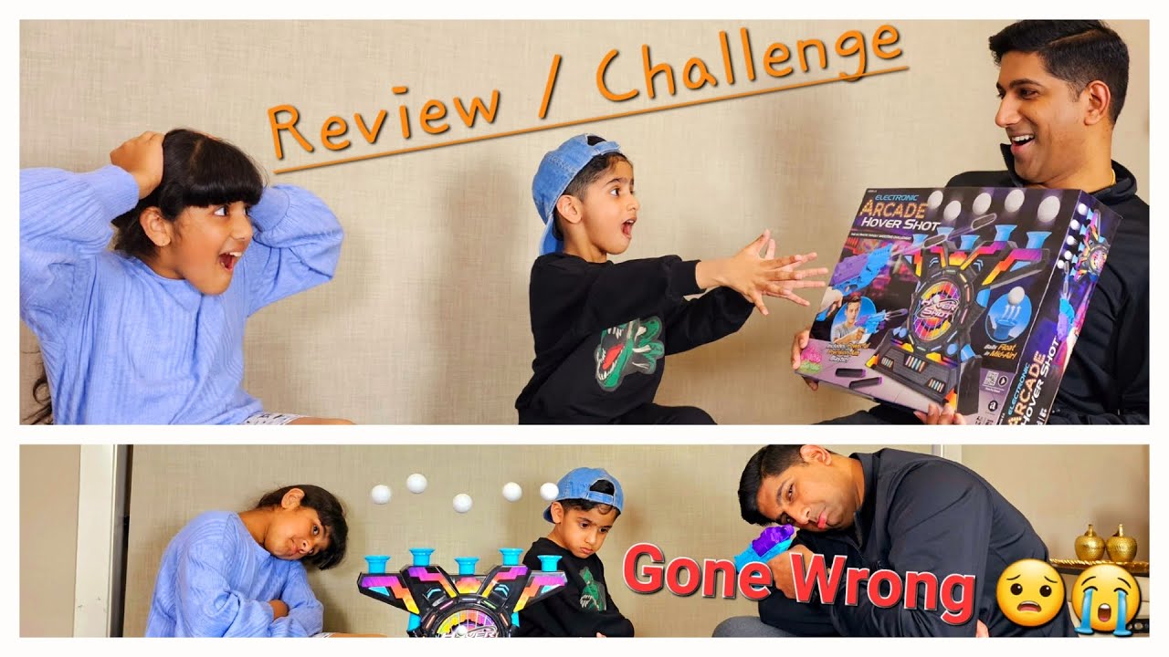 TOY REVIEW | CHALLENGE | GONE WRONG🥺 🎯🎯Arcade Hover Shot 