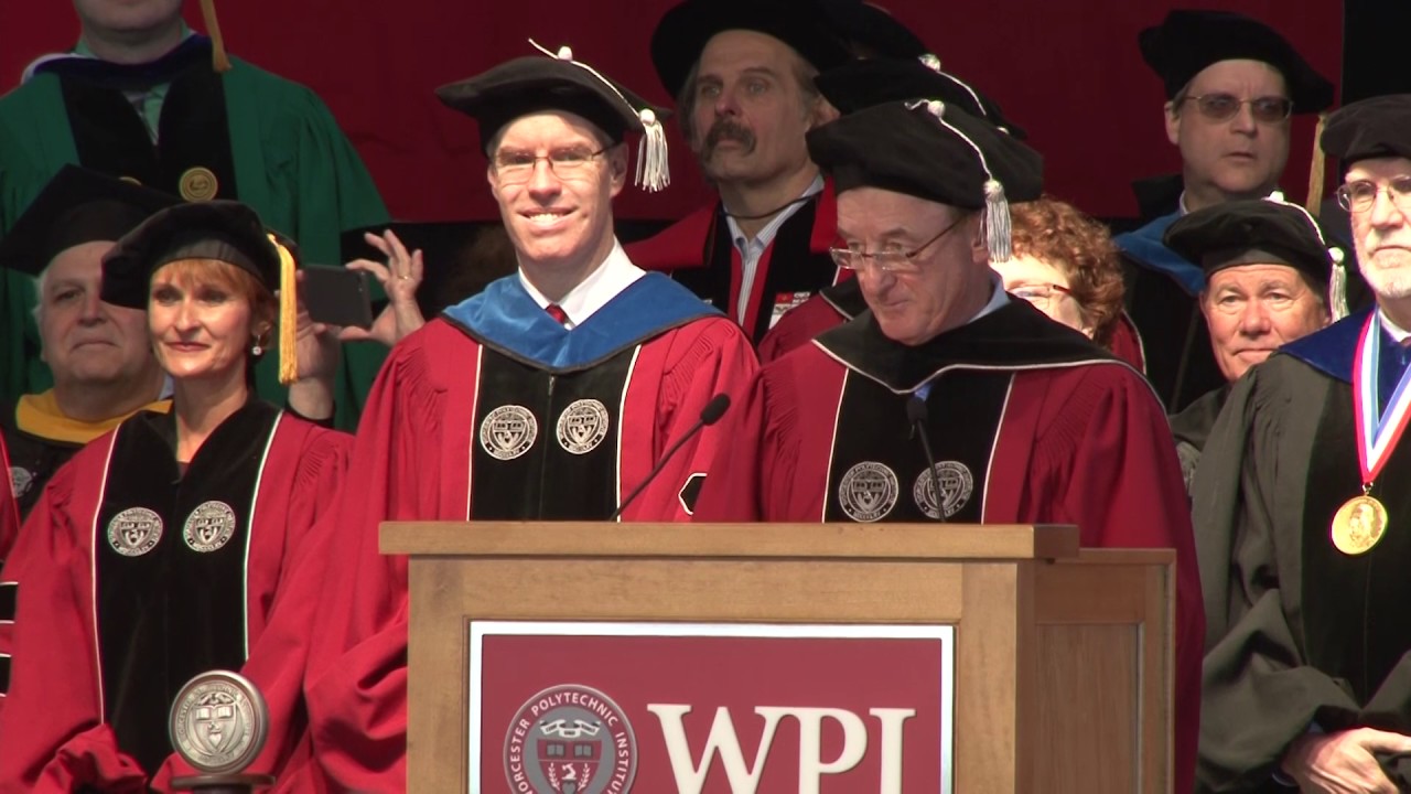 WPI Commencement 2017 Graduate Ceremony Call To Order YouTube