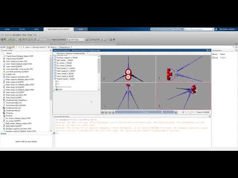 Bowling machine for off spin and leg spin : Simscape multibody dynamics simulation || MATLAB R2018b