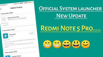 Official System launcher New Update Redmi Note 5 Pro